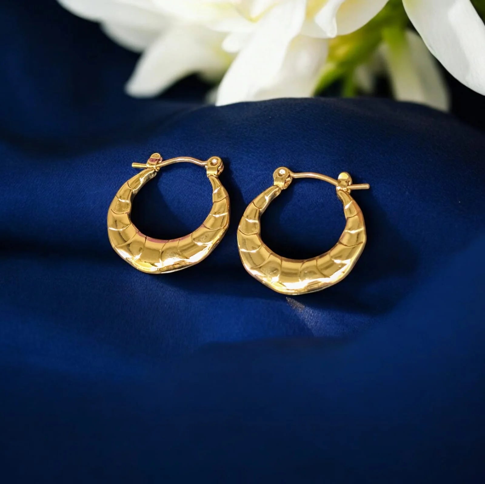 Golden HOOPS EARRINGS MN18