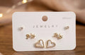 Golden COMBO EARRINGS MN15