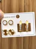 Golden COMBO EARRINGS MN1