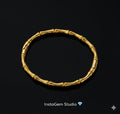 Golden Bamboo Segment Bangle